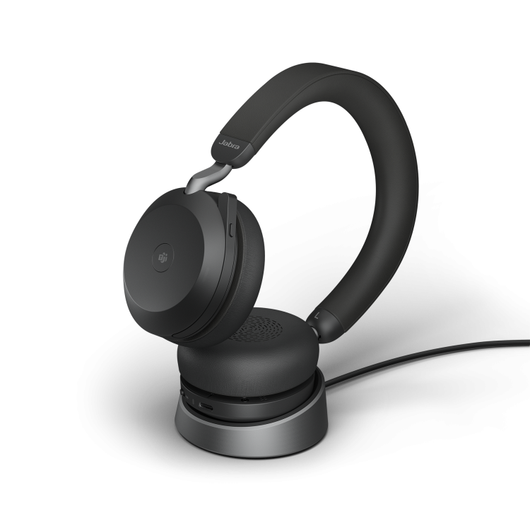 Jabra Evolve2 75 USB-A MS Stereo Headset with Desk Stand Jabra Evolve2 75 USB-A MS Stereo Headset with Desk Stand